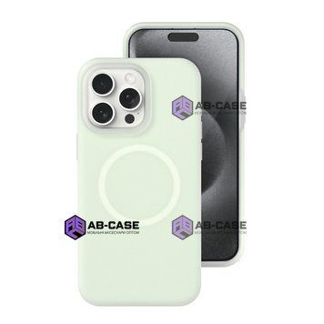 Чохол Neon Silicone Case MagSafe (iPhone 16 Pro Max &ndash; Mint) 4307210000001 фото