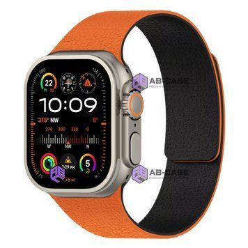 Ремешок Pebbled Magnetic Band (38/40/41/[42mm S11/10]) &ndash; Orange+Black 4350420000002 фото