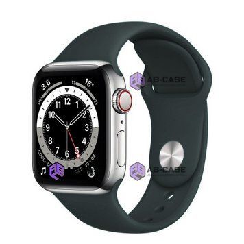 Силиконовый ремешок Silicone Sport Band (38mm, 40mm, 41mm, [42mm Series 10/11], №15 Charcoal Gray, S) 234462 фото