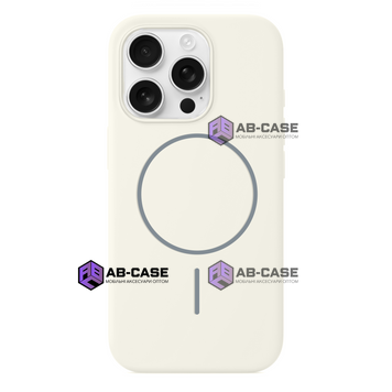 Чохол для iPhone 16 Pro Max : Silicone Slim MagSafe &ndash; Antique White 4133390000001 фото
