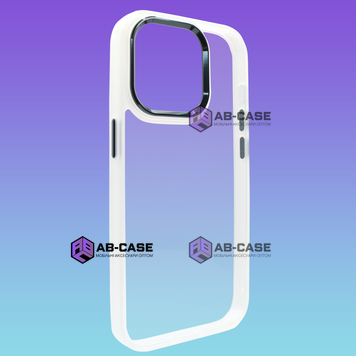 Чохол Crystal Guard на iPhone 15 Pro White - Black 876647 фото