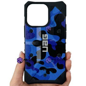 Тактичний протиударний чохол UAG Pathfinder камуфляжний на iPhone 13 Pro (6.1") (Blue-Black) 6724176 фото