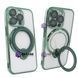 Чохол для iPhone 15 Pro Clear Shining Holder with MagSafe Green 311058 фото