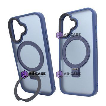 Чехол для iPhone 16: Nofelet MATT Ring Case MagSafe &mdash; Blue 4006250000001 фото