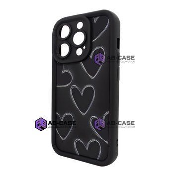 Чохол для iPhone 12 Pro Max &ndash; Pretty Things "Black Hearts &ndash; Black" 4090090000000 фото