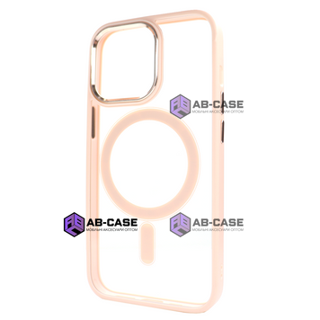 Чехол Crystal Guard with MagSafe (iPhone 15, Pink Sand) 609835 фото
