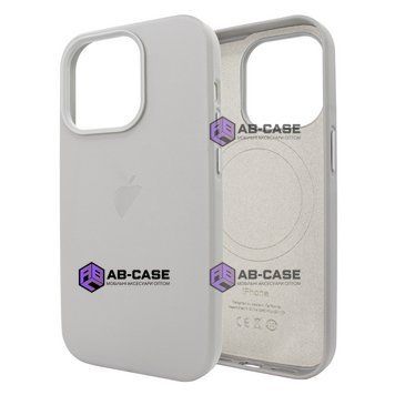 Чехол для iPhone 16 Pro : Leather Case PU with MagSafe &ndash; Light Gray 3940800000008 фото