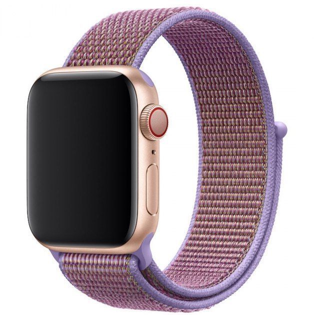 Ремешок для Apple Watch Nylon Loop нейлоновый (42mm, 44mm, 45mm, 46mm, 49mm Lilac) 234976 фото