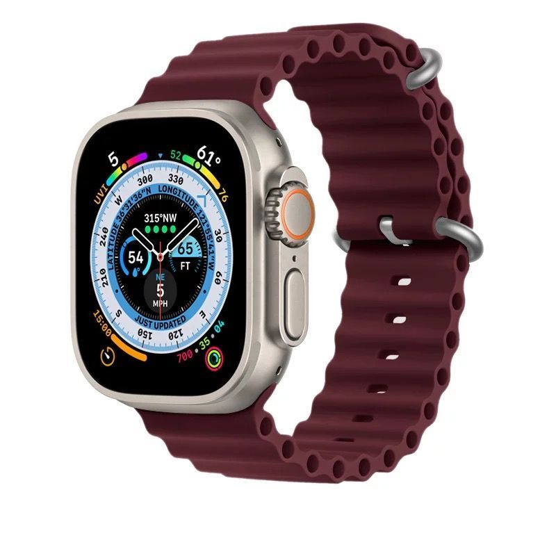 Ремінець Ocean Band на Apple Watch 38mm, 40mm, 41mm, [42mm Series 10/11] - Marsala 234368 фото