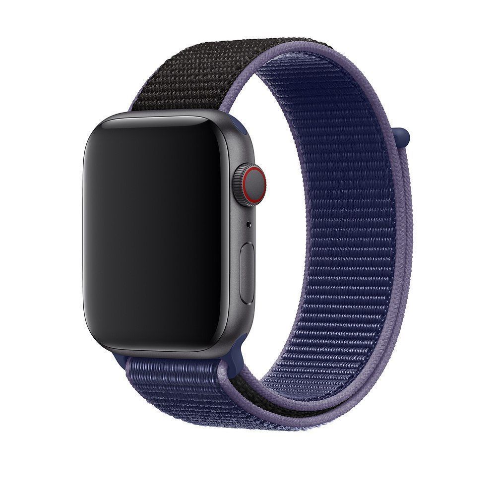Ремешок для Apple Watch Nylon Loop нейлоновый (42mm, 44mm, 45mm, 46mm, 49mm Midnight Blue) 234977 фото