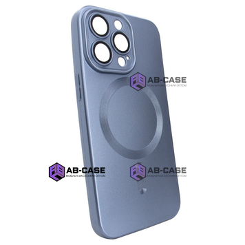 Чехол матовый Matte Silicone with MagSafe для iPhone 13 Pro c защитными линзами на камеру Midnight Blue 703280 фото