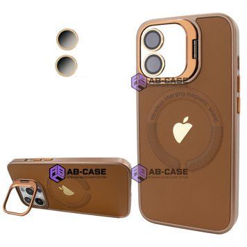 Чехол Logo Case PU Stand Camera (iPhone 12, Brown) 3879510000001 фото