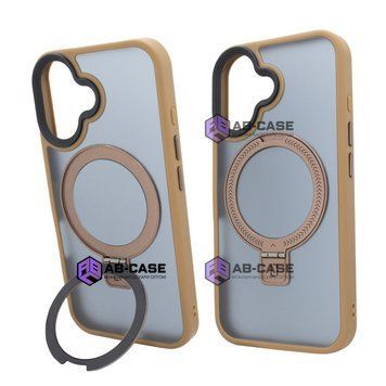 Чехол для iPhone 16: Nofelet MATT Ring Case MagSafe &mdash; Gold 4006270000005 фото