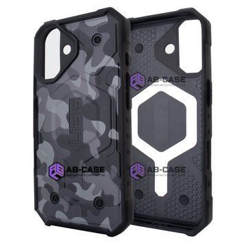 Чехол для iPhone 16 UAG with MagSafe camouflage - Black-Gray 3936980000006 фото