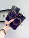 Чехол для iPhone 15 Pro Max Holder Glitter Shining Сase with MagSafe с подставкой и защитными линзами на камеру Deep Purple 490339 фото 2