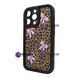 Чохол для iPhone 15 Pro &ndash; Pretty Things "Leopard & Bows &ndash; Black" 4091100000003 фото