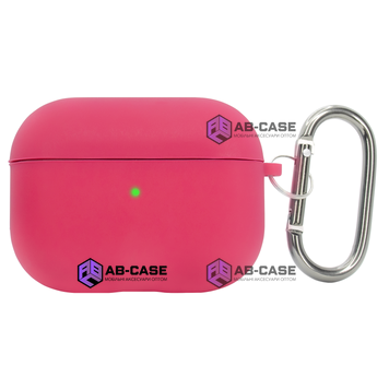 Чехол для Airpods 3 with microfiber Rose Red 907775 фото