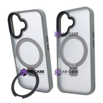 Чохол для iPhone 16: Nofelet MATT Ring Case MagSafe &mdash; Gray 4006280000002 фото