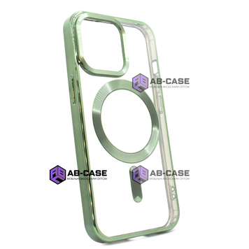 Чехол OPEN Shining with MagSafe (iPhone 12 Pro Max, Dark Green) 132558 фото