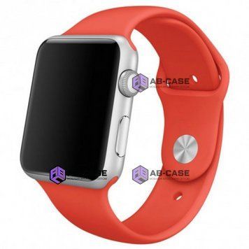 Силіконовий ремінець Silicone Sport Band (42mm, 44mm, 45mm, 46mm, 49mm №13 Orange, S) 234518 фото