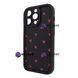 Чохол для iPhone 15 Pro &ndash; Pretty Things "Little Hearts &ndash; Black" 4091120000007 фото