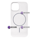 Чехол для iPhone 15 : Silicone Slim MagSafe &ndash; White 4132940000003 фото