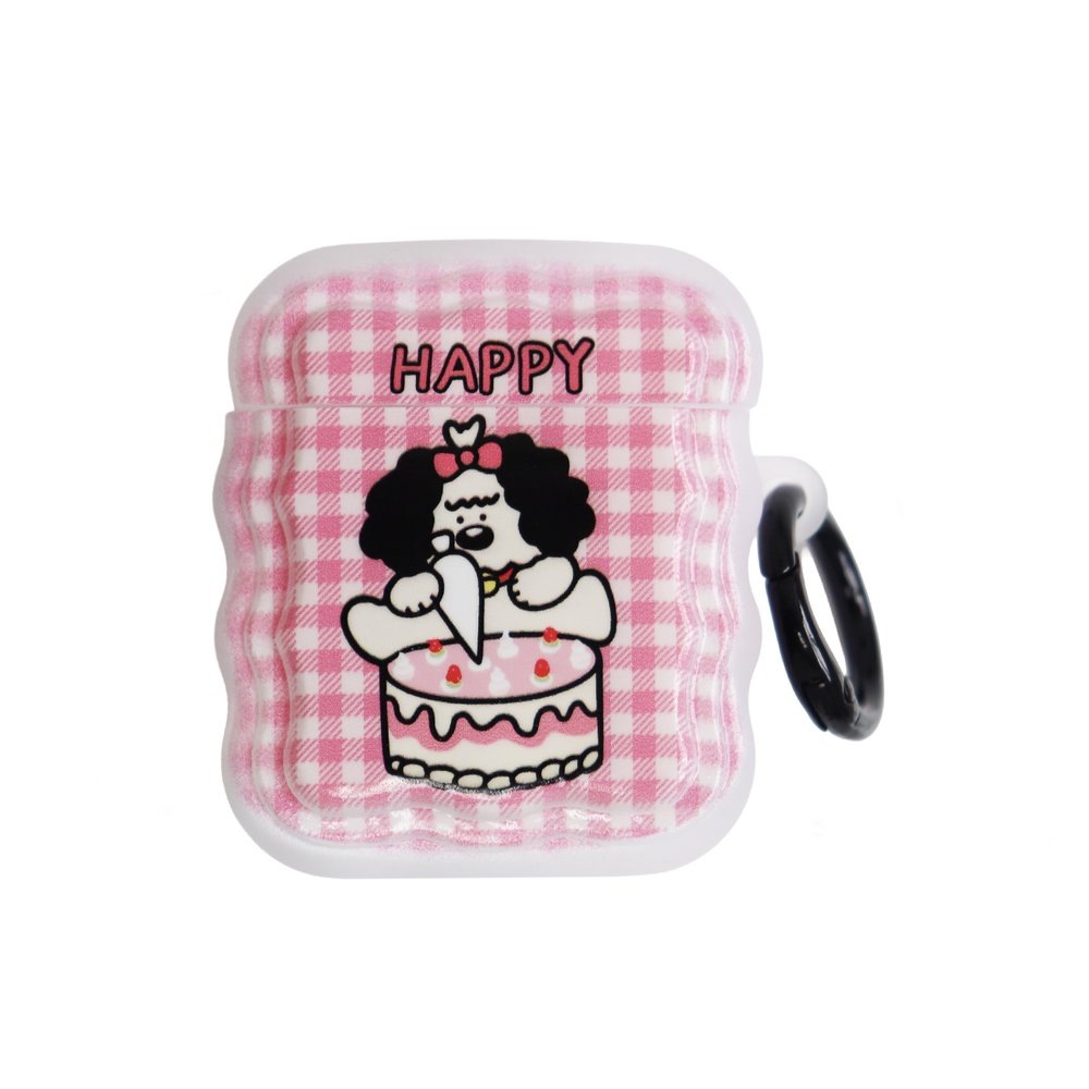 Чохол для AirPods 1/2 Print Case Happy 282036 фото
