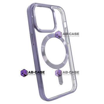 Чехол OPEN Shining with MagSafe (iPhone 12 Pro Max, Deep Purple) 132559 фото