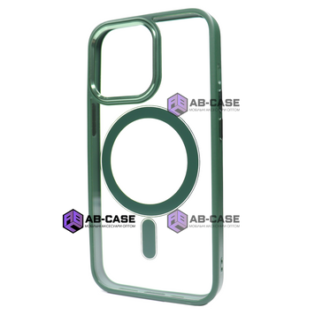 Чехол Crystal Guard with MagSafe (iPhone 15 Plus, Dark Green) 609839 фото