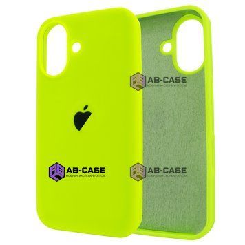 Чехол для iPhone 16 Silicone Case FULL (№66 Neon Green) 3912210000008 фото