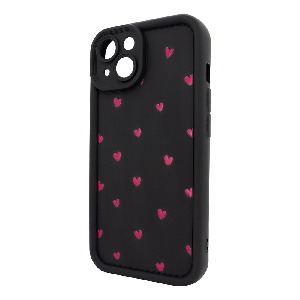 Чохол для iPhone 14 &ndash; Pretty Things "Little Hearts &ndash; Black" 4090640000009 фото