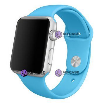 Силіконовий ремінець Silicone Sport Band (42mm, 44mm, 45mm, 46mm, 49mm, №16 Blue, S) 234520 фото
