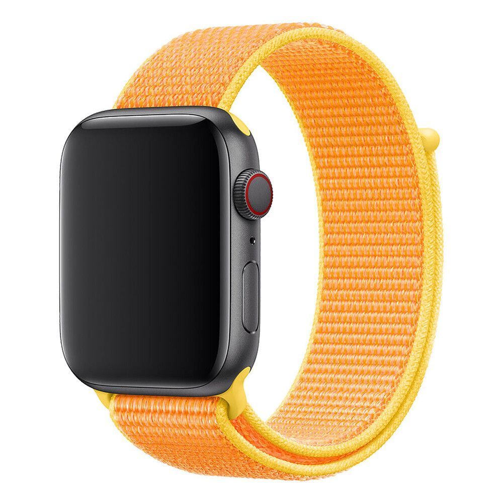 Ремешок для Apple Watch Nylon Loop нейлоновый (42mm, 44mm, 45mm, 46mm, 49mm, Canary Yellow) 234982 фото