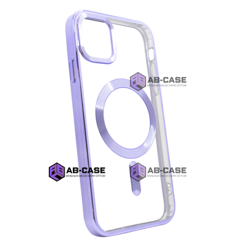 Чехол OPEN Shining with MagSafe (iPhone 12 Pro Max, Light Purple) 132561 фото