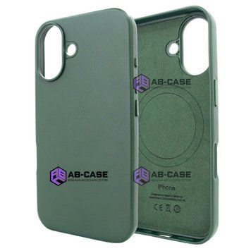 Чехол для iPhone 16 : Leather Case PU with MagSafe &ndash; Fir Green 3940860000000 фото
