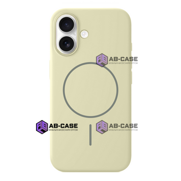 Чехол для iPhone 16 : Silicone Slim MagSafe &ndash; Cream Yellow 4133210000006 фото