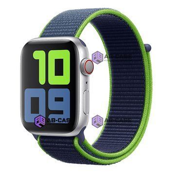 Ремінець для Apple Watch Nylon Loop нейлоновий (38mm, 40mm, 41mm, [42mm Series 10/11], Neon Lime) 234956 фото