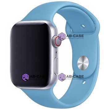 Силиконовый ремешок Silicone Sport Band (38mm, 40mm, 41mm, [42mm Series 10/11], №53 Corn Flower, S) 234494 фото