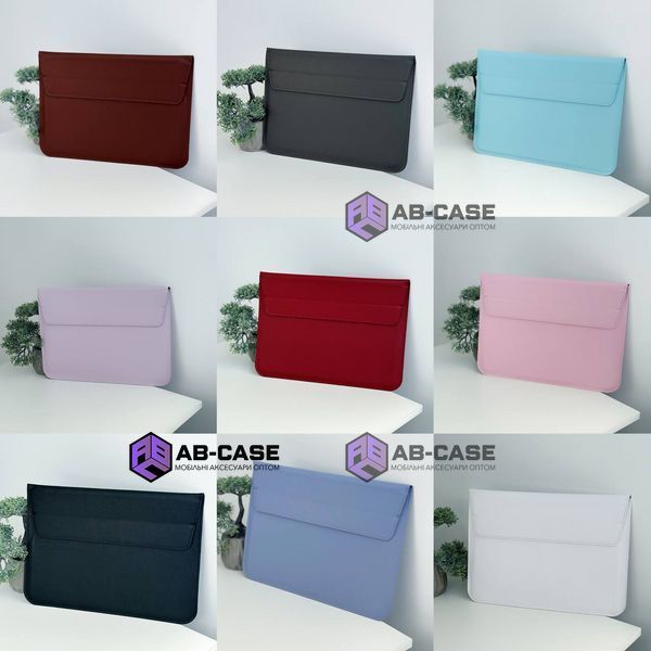 Чехол-папка для MacBook (13.3"&ndash;14.2") Leather PU &ndash; Pink 6792317 фото
