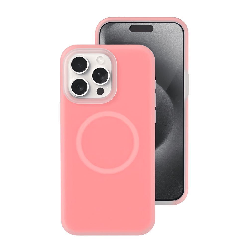 Чохол Neon Silicone Case MagSafe (iPhone 15 Pro Max &ndash; Berry Pink) 4306800000001 фото