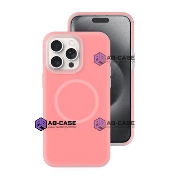 Чохол Neon Silicone Case MagSafe (iPhone 15 Pro Max &ndash; Berry Pink) 4306800000001 фото