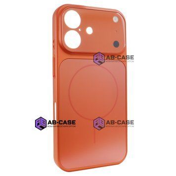 Чохол Nofelet AG Glass Case with MagSafe (iPhone 17, Orange) 4167610000007 фото