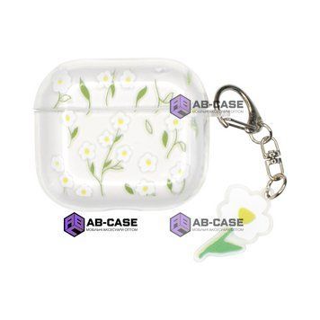 Чохол для AirPods 4 &mdash; Charmed Collection "Small white Flowers" 4083000000009 фото