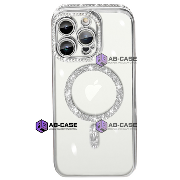 Чохол Diamond Shining Case with MagSafe (iPhone 16 Pro Max, Silver) 3964380000005 фото