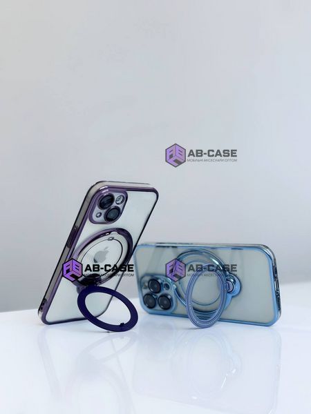 Чехол для iPhone 13 Pro Max Clear Shining Holder with MagSafe Sierra Blue 311018 фото