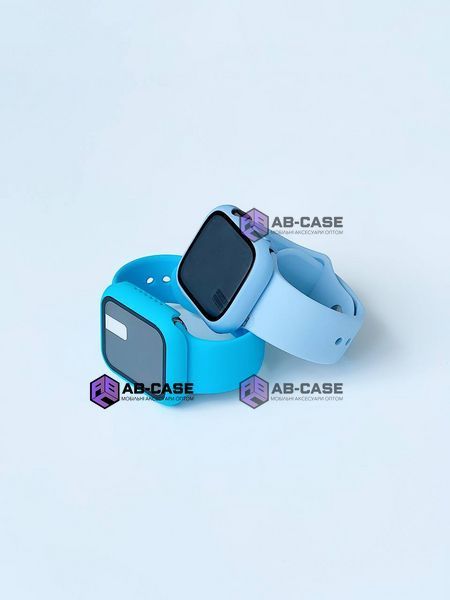 Комплект Silicone Band + Case для Apple Watch (44mm, Red) 234857 фото