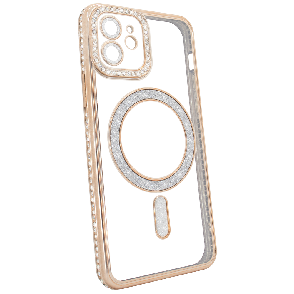 Чехол Diamond Shining Case with MagSafe (iPhone 12, Gold) 3768780000005 фото