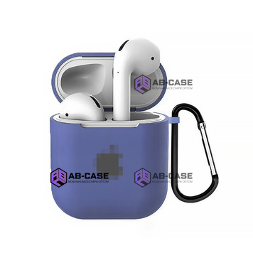 Чехол для AirPods 1 | 2 LOGO (Lavender Gray) 907374 фото