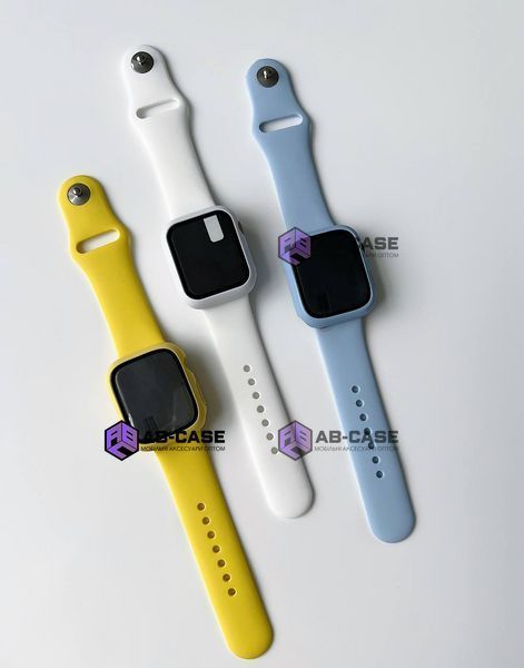 Комплект Silicone Band + Case для Apple Watch (44mm, Midnight blue) 234852 фото