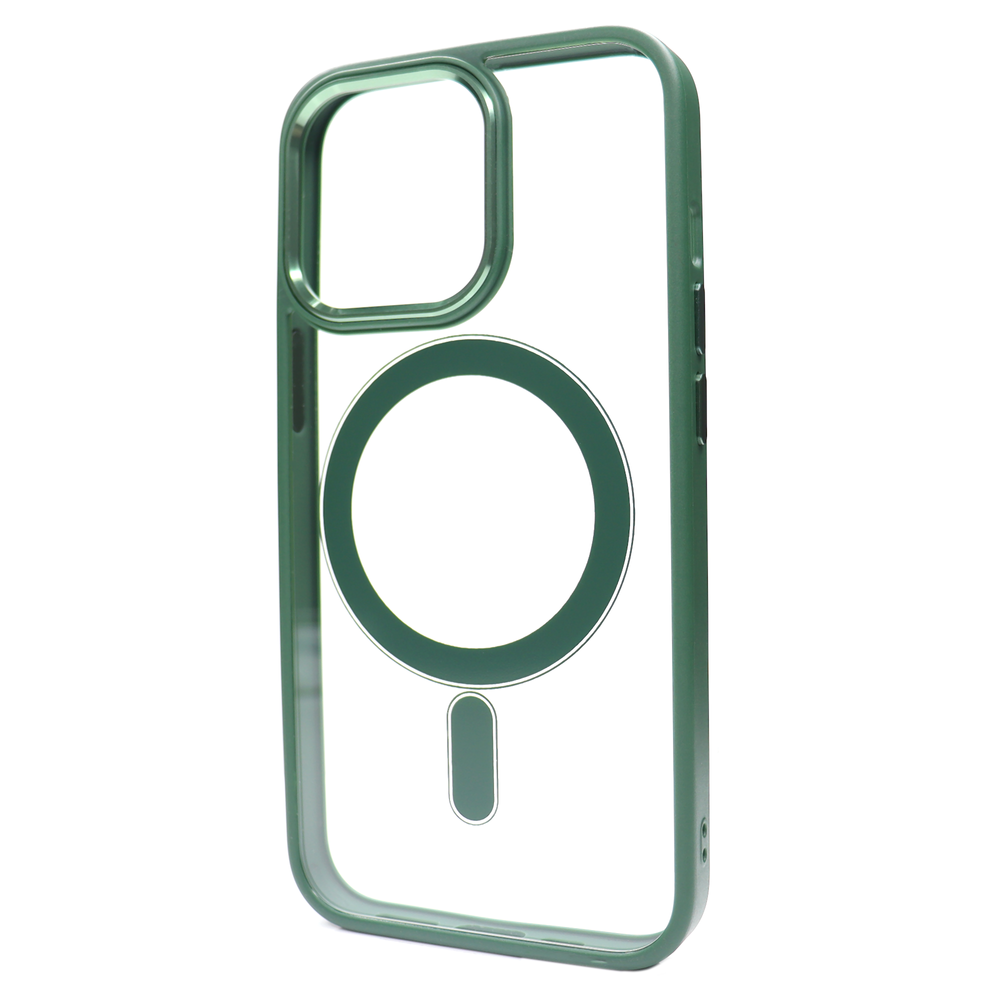 Чехол Crystal Guard with MagSafe (iPhone 14 Plus, Dark Green) 505222 фото